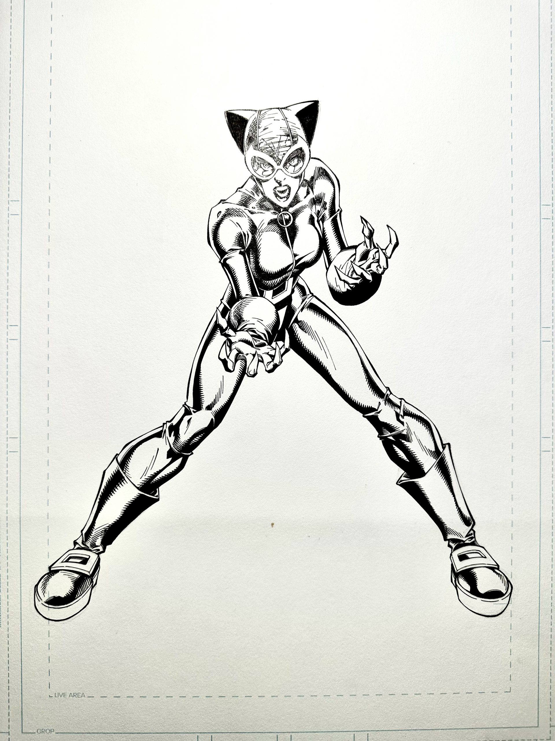 Original Cat Woman artwork for DC Licensing by Alex Garner & Lary Stucker